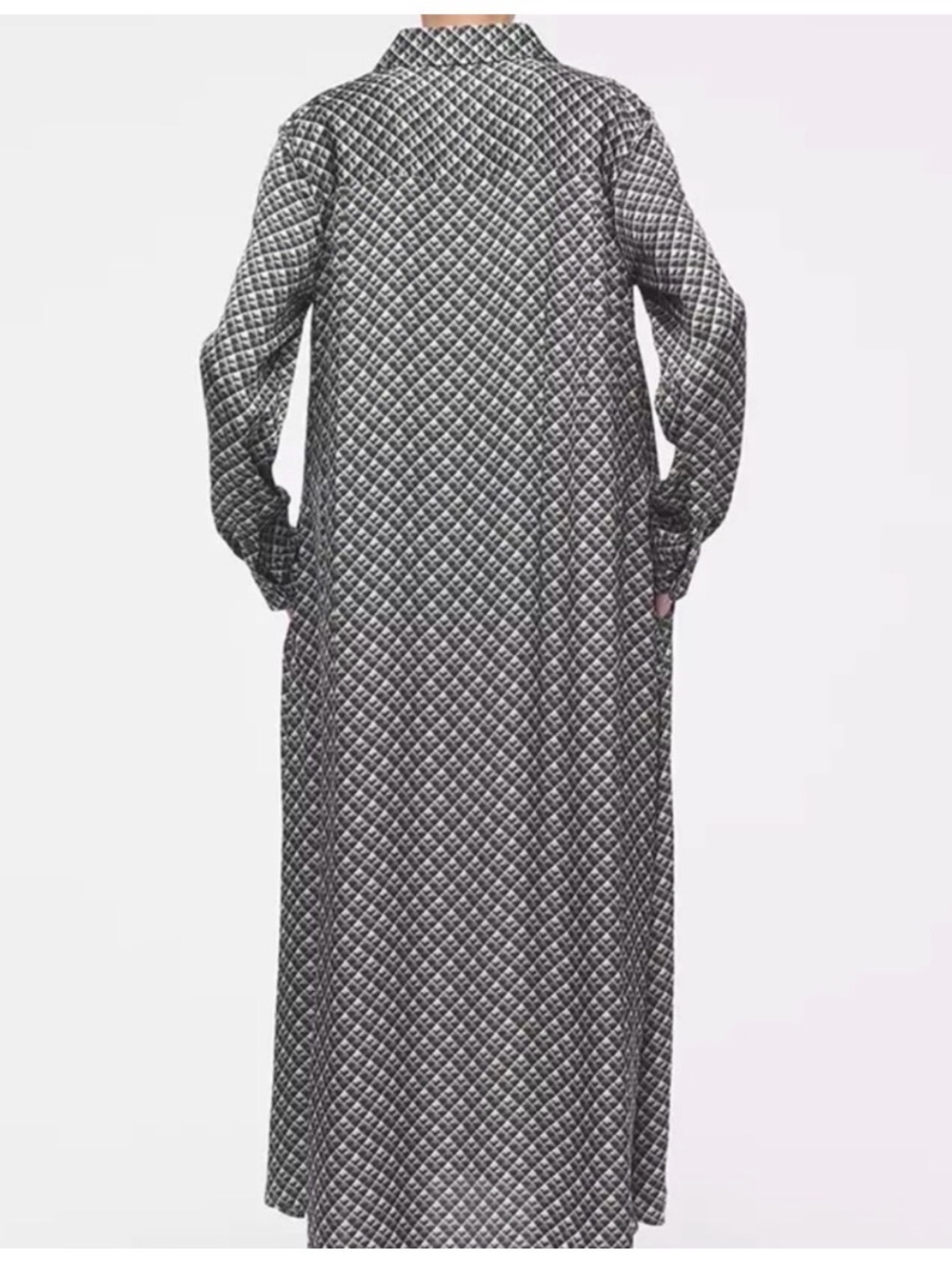 COS Black & White Geometric Midi Dress - Picture 2 of 12